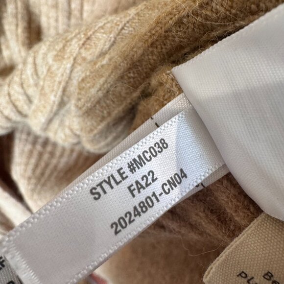 Madewell Cameron Ribbed Cardigan Sweater Coziest Yarn Taupe Tan Camel | XS - Picture 15 of 16